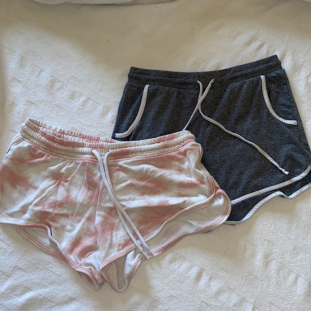 2 pairs of stretchy shorts. Selling as Bundle!